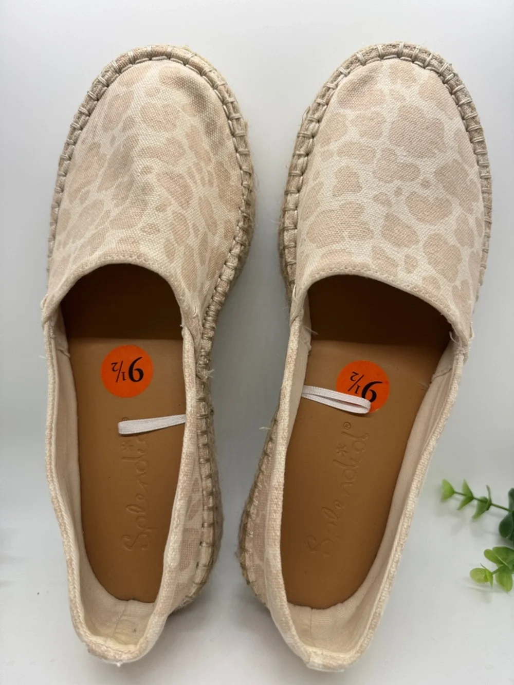Splendid leopard print wedge espadrilles-Size 9.5